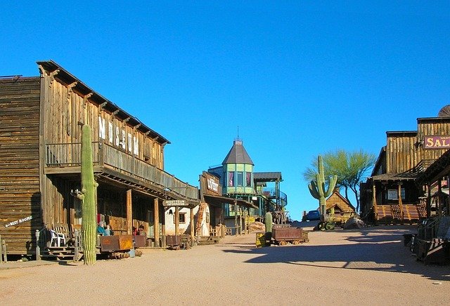 ghost town, goldfield, arizona, usa, heritage, old building, heritage site, wooden buildings, wild west, western style, vintage, antique, blue city, blue building, blue vintage, blue old, blue ghost, ghost town, arizona, wild west, wild west, wild west, wild west, wild west