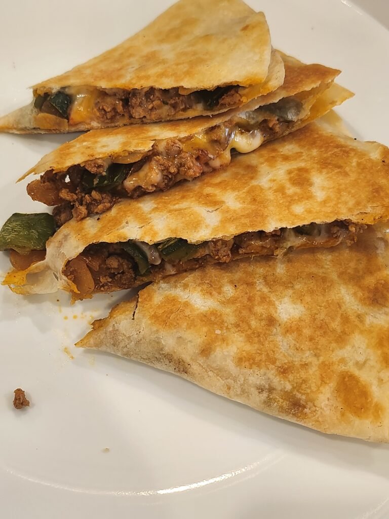 yummy plated quesadilla