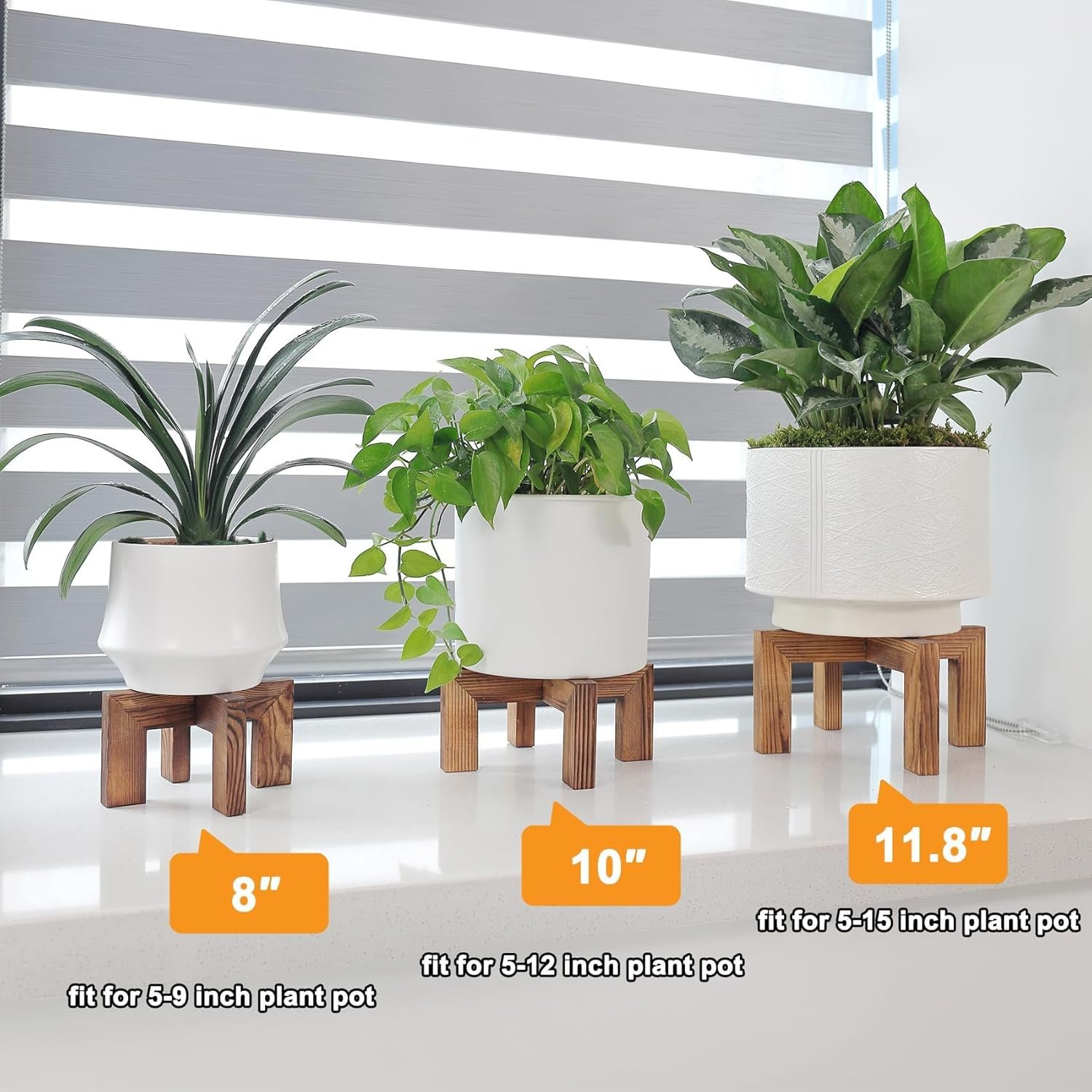 mini wooden plant stand